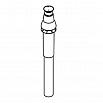Труба с наконечником ELCO DN100/150 x  L0,8м, (для конденс.котла) (артикул 3905247)