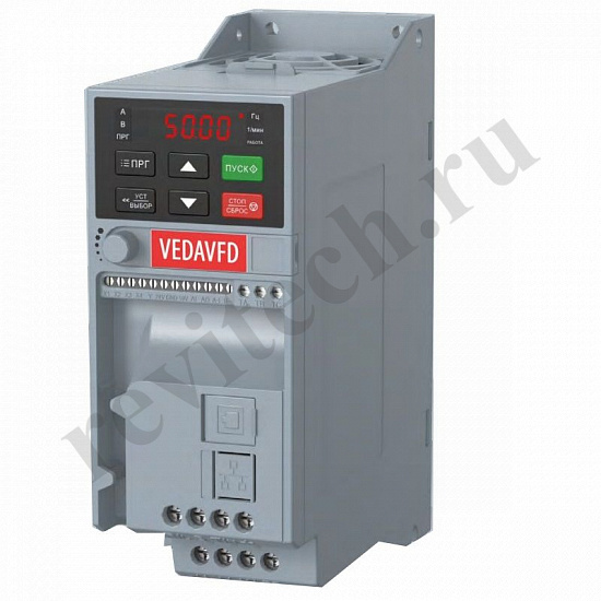 Преобразователь частоты VEDA VF-51 VF-51-P2K2-0010-S2-E20-B-H 2,2 кВт (10А, 230В) (артикул ABA00004)