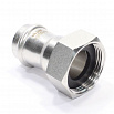 Переходник 28-1 1/4", WAAG Heavy Inox, пресс-резьба, вн., сталь нержавеющая, с накид.гайкой (артикул WG.908.I.002807~)